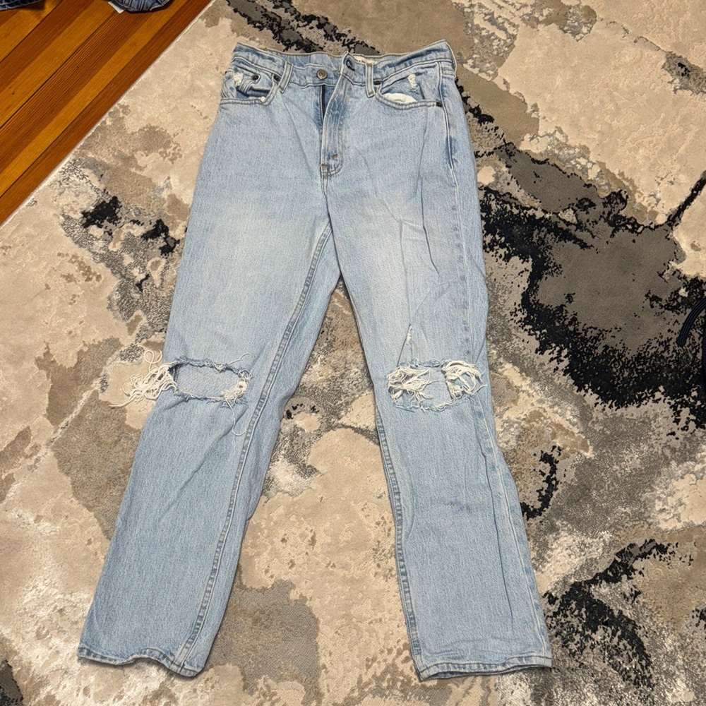 Abercrombie 90s Straight Ultra High Rise jeans